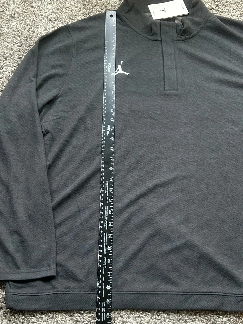 Jordan TEAM Dri-FIT Half-Zip Athletic Top Anthracite Gray Mens XXL DQ7913-060